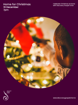 Discovery Gospel Choir - Home for Christmas - concert poster